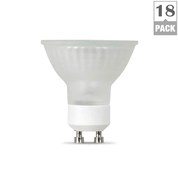 Feit Electric 35-Watt Bright White (2700K) MR16 GU10 Bi-Pin Base Dimmable Halogen Light Bulb (18-Pack)