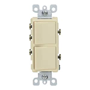 Decora 15 Amp 3-Way AC Combination Switch, Ivory