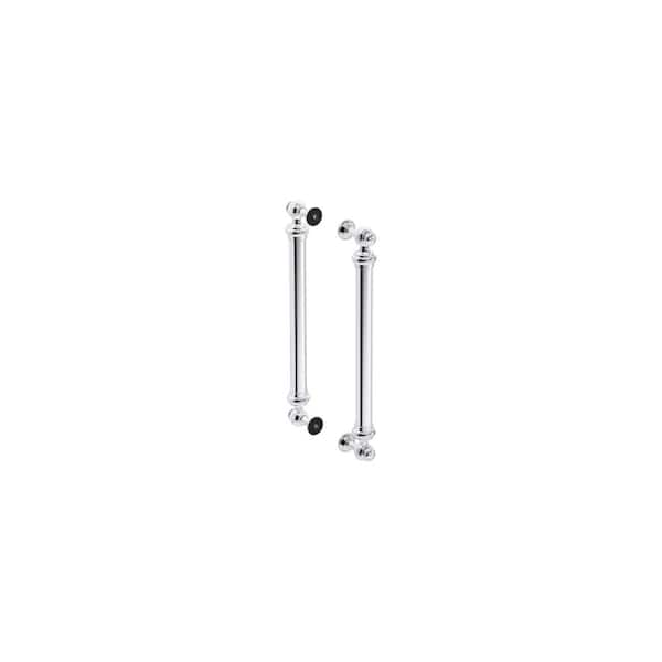 KOHLER Artifacts 2.88 in. W Shower Door Handle in Polished Chrome (1-Pair)