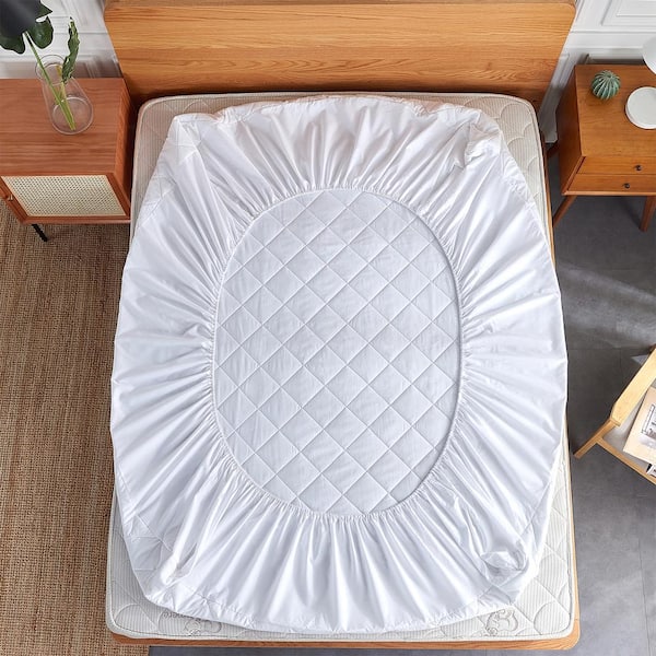 Modern Soft Mattress Cover Waterproof Bed Covers Thick Quilted Mattress  Protector Custom Size Fitted Bedsheet with Elastic Band