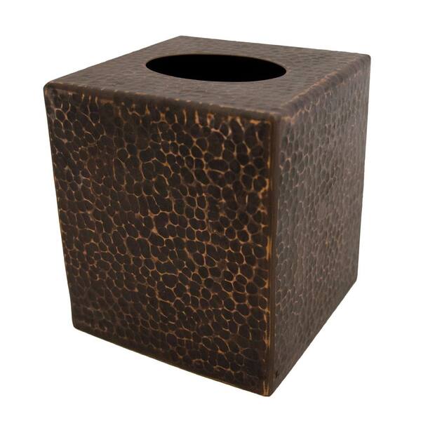 oil rubbed bronze tissue box holder