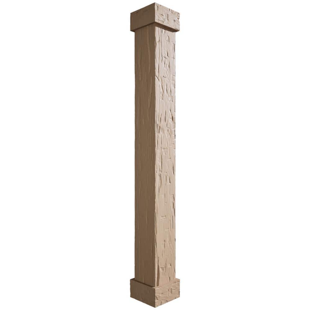 6 in. x 6 ft. Hand Hewn Endurathane Faux Wood Non-Tapered Square Column Wrap w/ Standard Capital & Base price history on PriceWatchPro