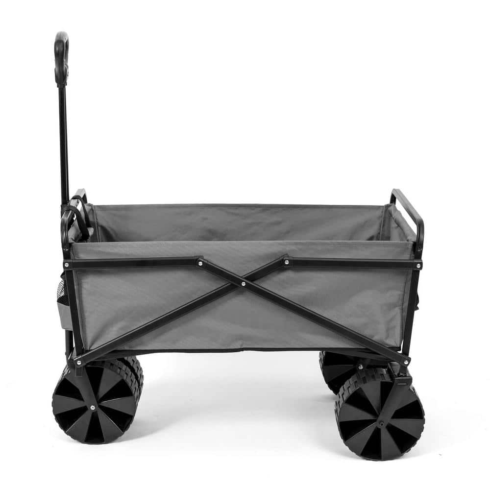 Gray Heavy Duty Steel Frame Collapsible Utility Wagon
