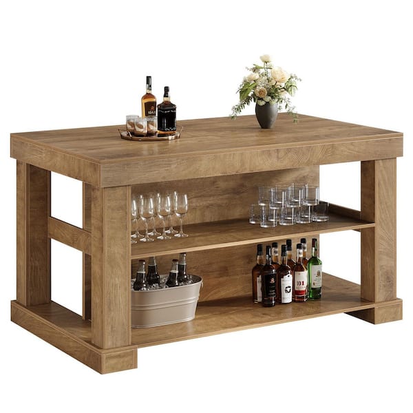 TRIBESIGNS WAY TO ORIGIN Alan 63 in. Brown Wood Grain Finished