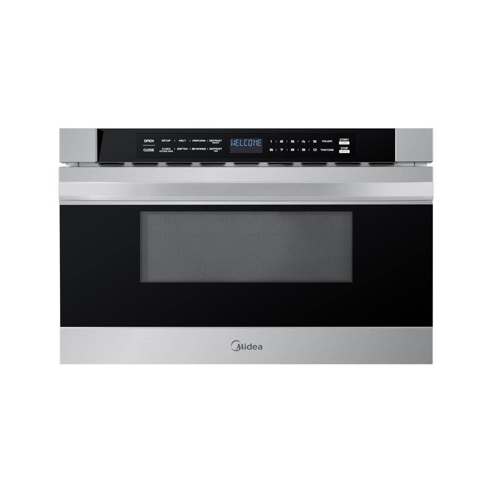 Midea 1.2 cu. ft. 23.8 in. BuiltIn Drawer Microwave in Stainless Steel
