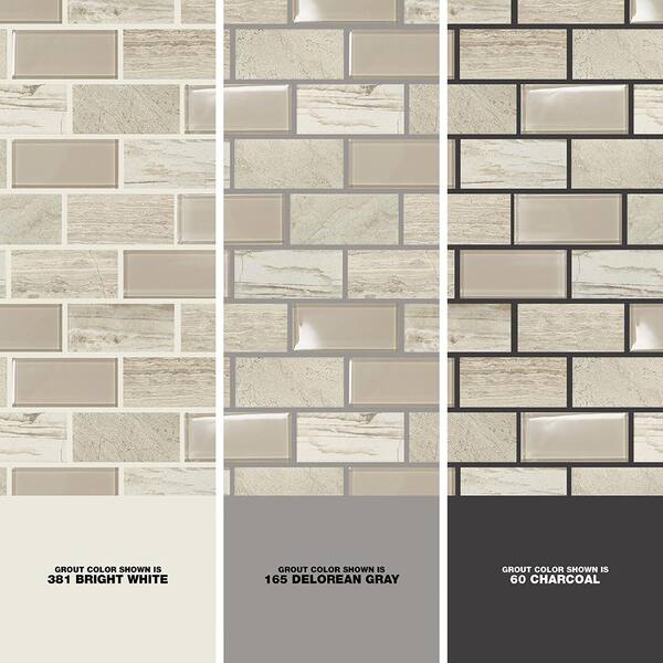 Daltile Premier Accents Beach Brick Joint 11 in. x 13 in. x 6 mm Glass Mosaic Wall Tile (0.9 sq. ft. / piece) Daltile Premier Accents Beach Brick Joint 11 in. x 13 in. x 6 mm Glass Mosaic Wall Tile (0.9 sq. ft. / piece)
