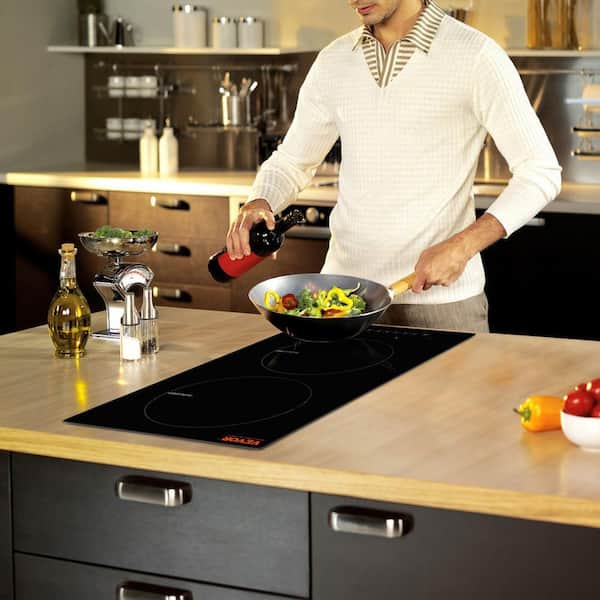 Electric Cooktop12 in. 2 Burners Induction Stove Top 1800 Watt Built-in Magnetic Cooktop