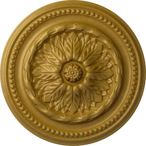 15-3/4 in. x 1-7/8 in. Chester Urethane Ceiling Medallion (Fits Canopies upto 2-1/4 in.), Pharaohs Gold