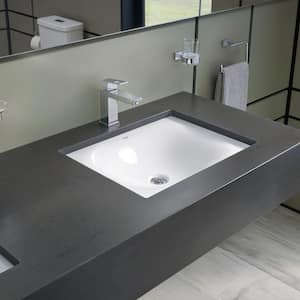 Eurocube M-Size Single Hole Single-Handle Bathroom Faucet in StarLight Chrome