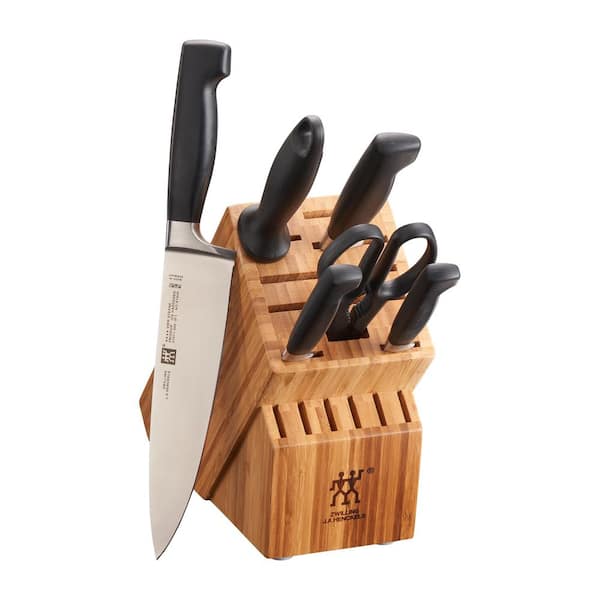 ZWILLING Four Star 7-Piece Stainless Steel Knife Block Set