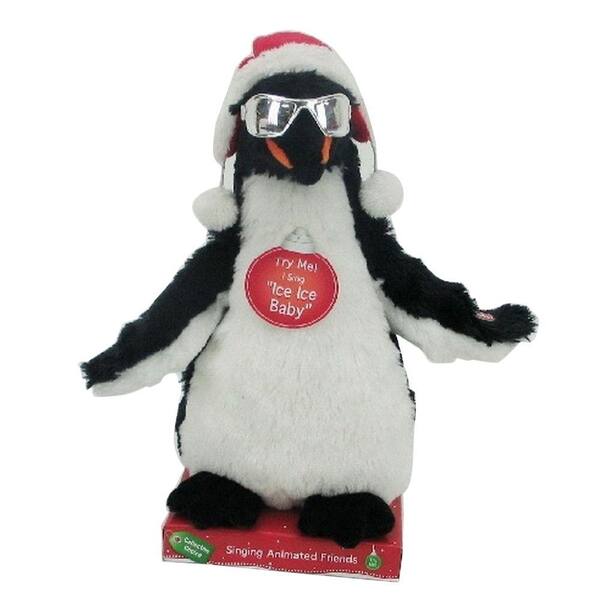 Home Accents Holiday 11 in. Animated Singing Christmas Penguin