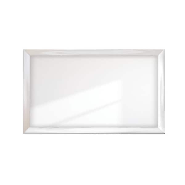 BrandtWorks Chrome Framed Wide Wall Mirror 67 in. W x 40 in. H