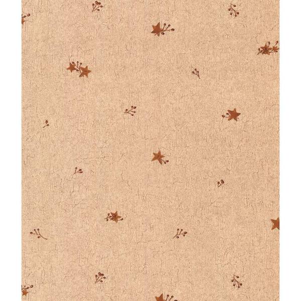York Wallcoverings 56 sq. ft. Tin Star and Berries Wallpaper-DISCONTINUED