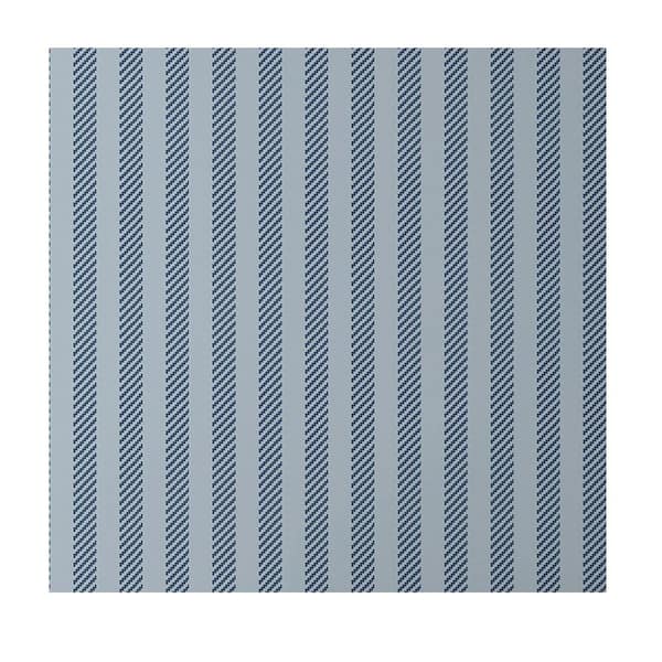 The Company Store Stripes Blue Non-Pasted Wallpaper Roll (covers approx. 52 sq. ft.)