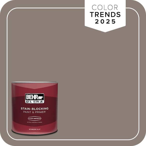 BEHR ULTRA 1 qt. Home Decorators Collection #HDC-NT-27B Wild Truffle Extra Durable Flat Interior Paint & Primer
