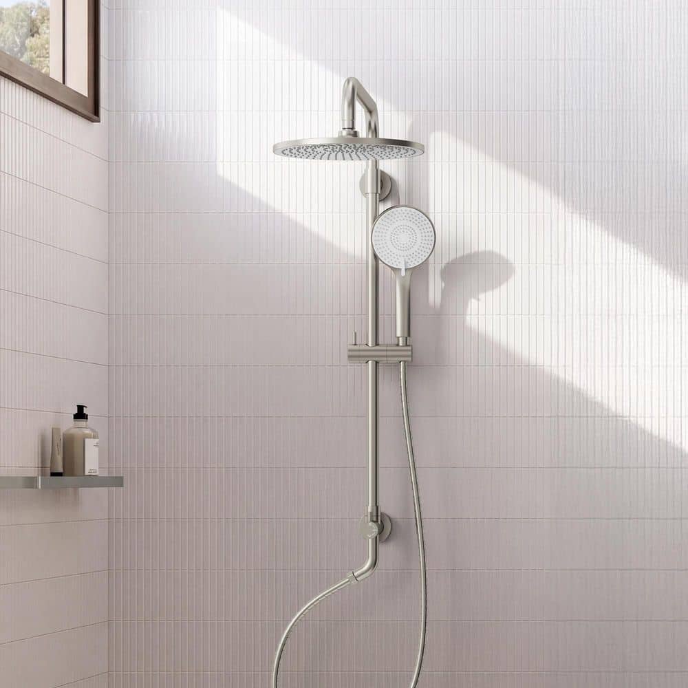 EVERSTEIN 3-Spray 10 in. Dual Shower Head and Handheld Shower Head