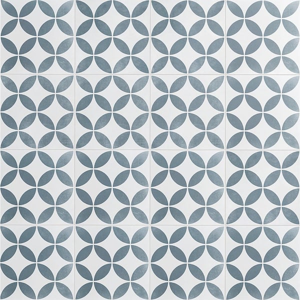 Ivy Hill Tile Aster White Square 9 in. x 0.39 in. Matte Porcelain