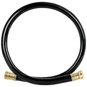 5/8 in. x 3 ft. Medium Duty Black Vinyl Garden Hose