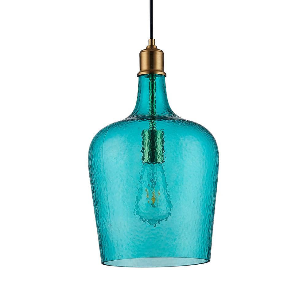 Modern Color Pendant 1-Light Gold Iron Pendant Light with Glass Shade price history on PriceWatchPro