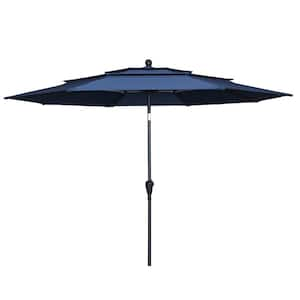 10 ft. Market Patio Umbrella with Double Air Vent in Navy