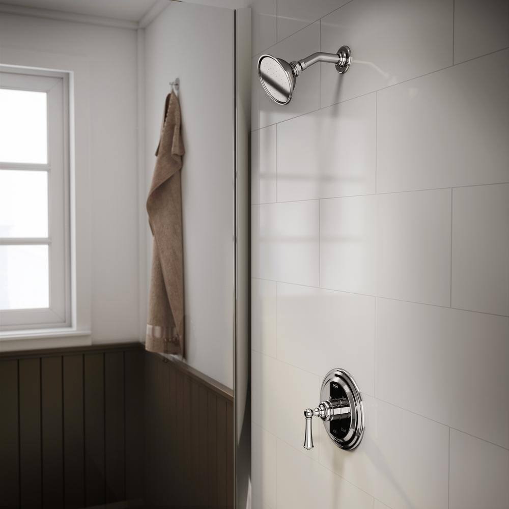 Barrea Polished Chrome Single-Handle Wall-Mounted Shower Faucet
