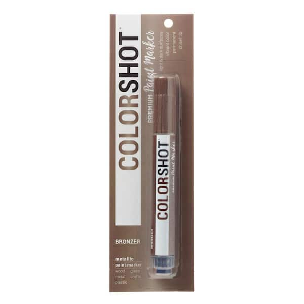 COLORSHOT Metallic Bronzer Brown Acrylic Craft Paint Pen