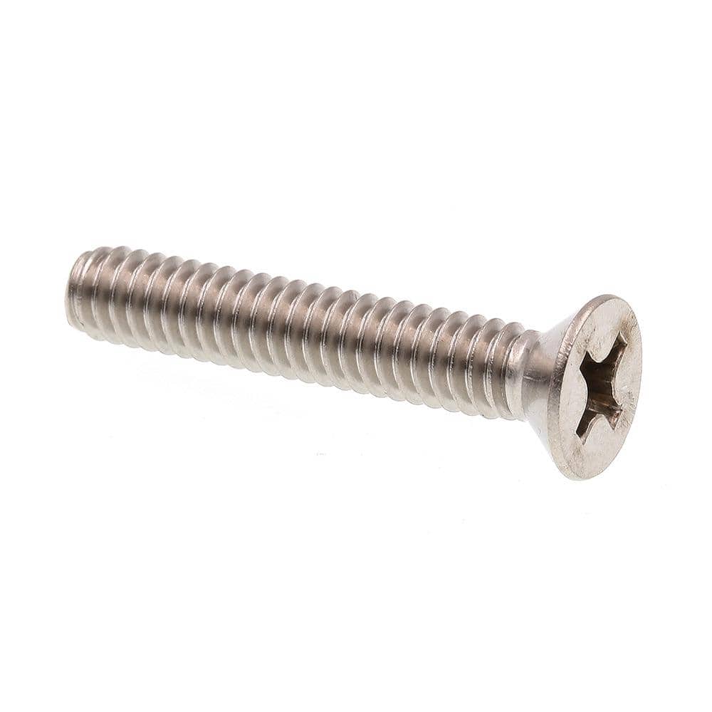 Prime-Line 1/4 in.-20 x 1-1/2 in. Grade 18-8 Stainless Steel Flat Head  Phillips Drive Machine Screws (50-Pack) 9001954 The Home Depot