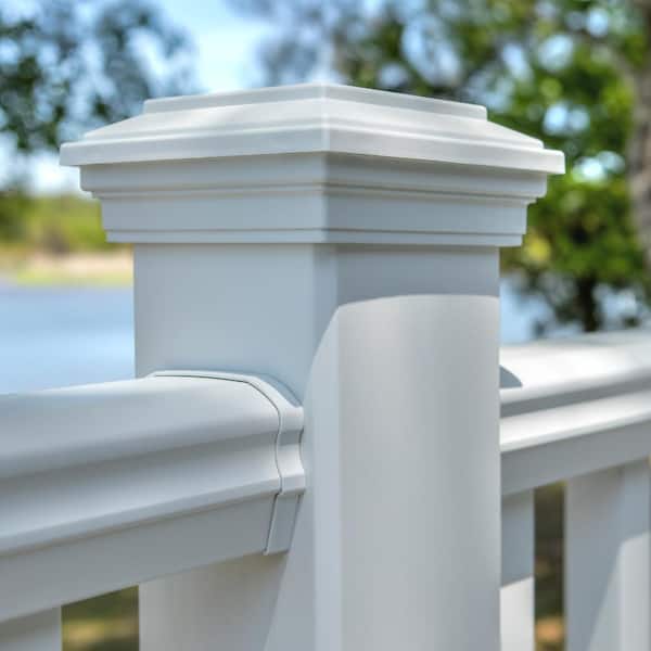 Trex 6-in x 6-in Classic White Composite Deck Post Cap
