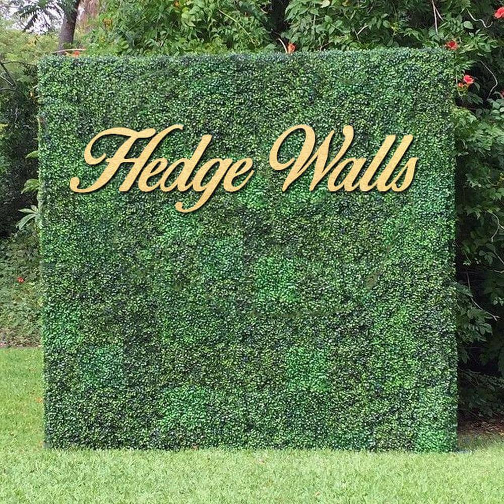 20"x20" Green Artificial Boxwood Hedge Panels for Wall Decor