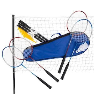 Outdoor Badminton Game - Complete Set with All Accessories and Carrying Case