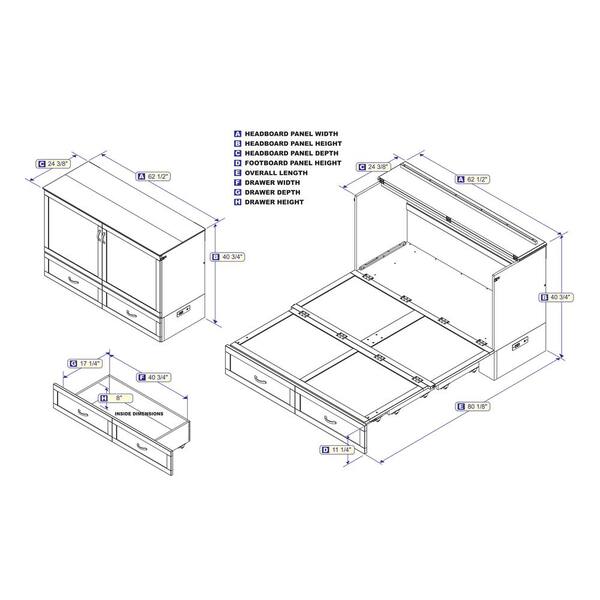 Simply flip up the bed base and hide your things inside. atlantic furniture