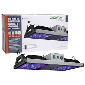 GrowElite Brushed Nickel Integrated LED 500-Watt High Output Indoor Grow Light Daylight 1000-Watt HID Replacement