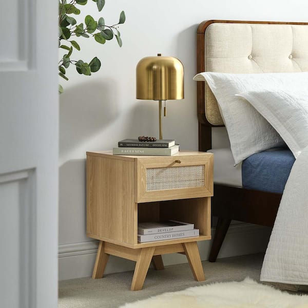 MODWAY Soma 1-Drawer Nightstand in Oak