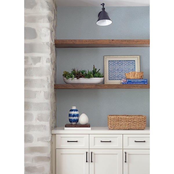 Hollenback Blue Dotted Abstract Non-Pasted Wallpaper