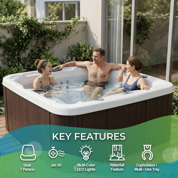 Lifesmart LS600DX 7-Person 65-Jet 230V Standard Spa with 14-Jet