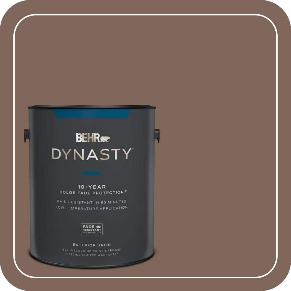 1 gal. Home Decorators Collection #HDC-AC-05 Cocoa Shell Satin Enamel Exterior Stain-Blocking Paint & Primer price history on PriceWatchPro