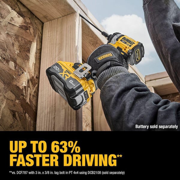 DEWALT - 20V MAX XR Lithium-Ion Cordless Impact Driver with 6.0 Ah Battery Pack and Charger Kit
