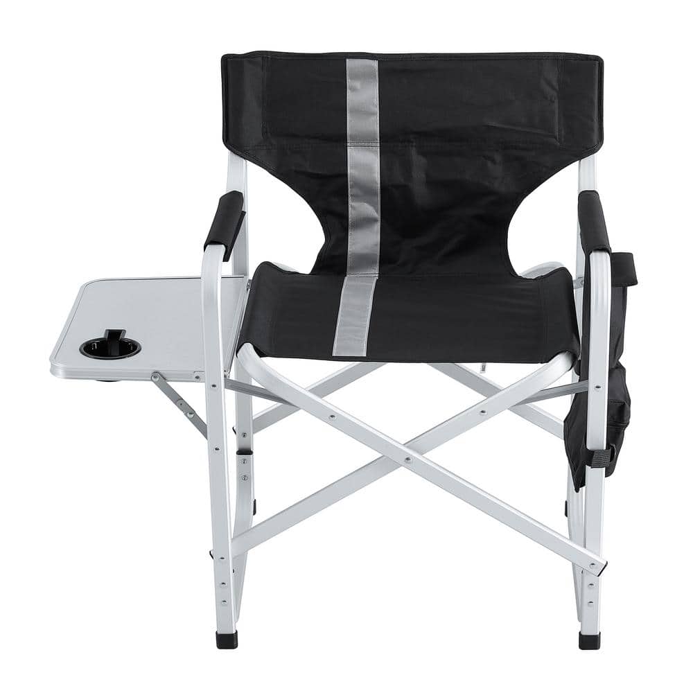 TIMBER RIDGE Heavy Duty Camping Chair with Compact Size, Portable Directors  Chair with Side Table and Pocket for Camping, Lawn, Sports and Fishing,  Supports Up to 400lbs,Grey : : Sports & Outdoors