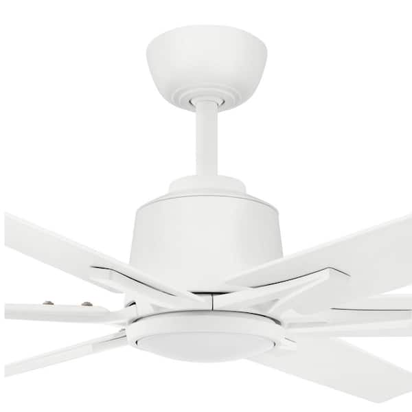 Energy-saving ceiling fan Eco Genuino Matt White & Walnut 152cm / 60 with  remote control, Home & Commercial Heaters, Ventilation & Ceiling Fans