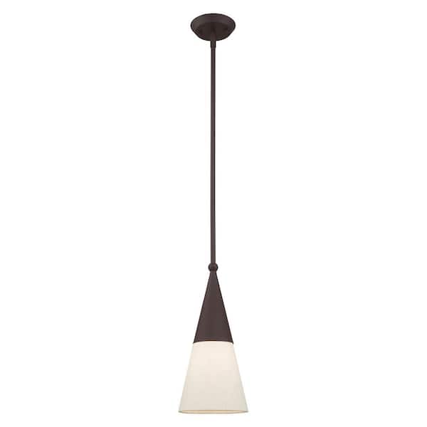 Livex Lighting Stockholm 1 Light Bronze Mini Pendant 40716-07