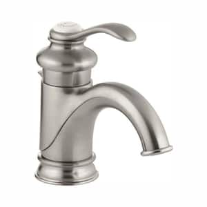 Fairfax Single Hole Single Handle Low-Arc Bathroom Vessel Sink Faucet with Lever Handle in Vibrant Brushed Nickel