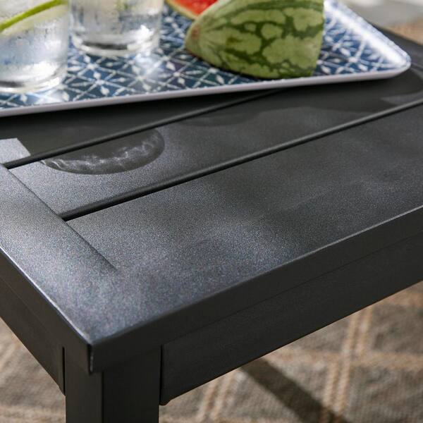 riley square steel outdoor side table