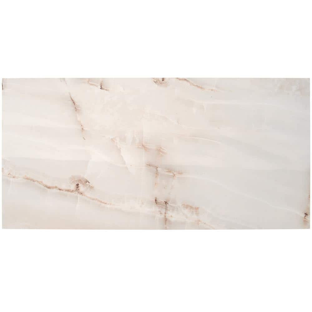 Essential Onyx 4 in. x 0.39 in. Polished Porcelain Floor and Wall Tile Sample -  Ivy Hill Tile, EXT3RD103809