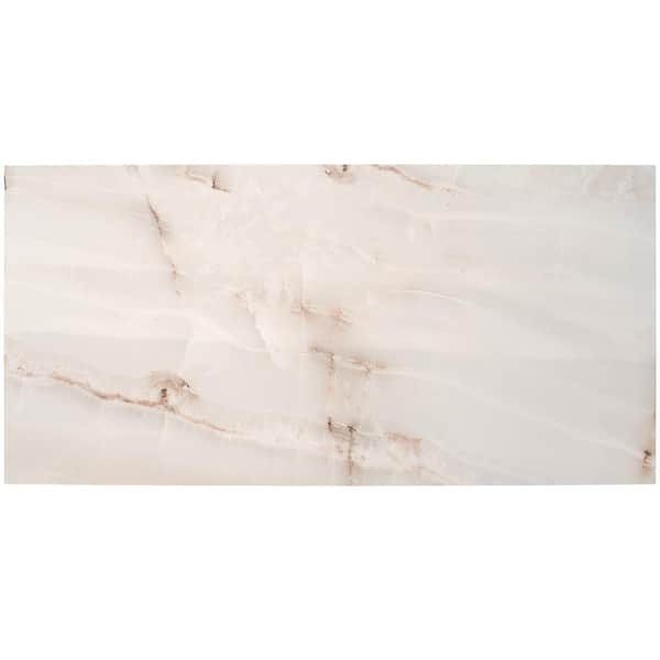 Ivy Hill Tile Essential Marble Onyx 4 in. x 0.39 in. Polished Porcelain Tile Sample
