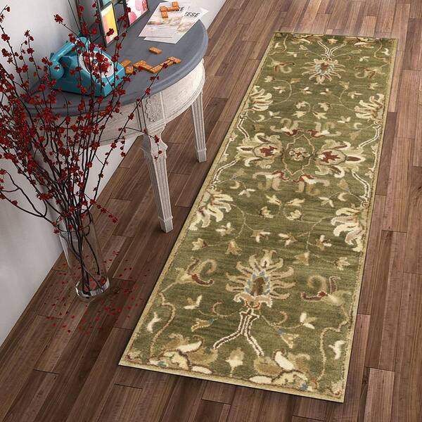 2 3 X 7 6 Runner Wool Emerald Green Area Rug, Can You Lay Laminate Flooring Over Indoor Outdoor Carpet