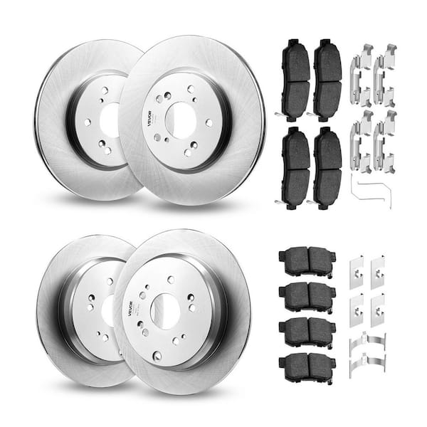 Front and Rear Brake Kit Compatible with 2012-2016 Honda CR-V (AWD Models), Ceramic Brake Replacement Kits