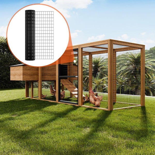 Hardware Cloth 2 in. x 3 in. Mesh 48 in. x 50 ft. Galvanized Wire Mesh Roll 19 gal. Chicken Wire Fence Roll