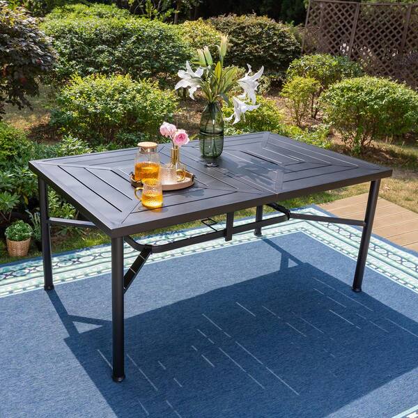 Belham living bella all 2025 weather resin patio dining table