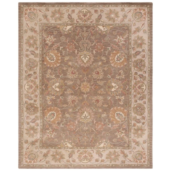 SAFAVIEH Heritage Brown/Ivory 4 ft. x 6 ft. Antique Border Area Rug