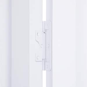 32 in. x 80 in. Seabrooke 6-Panel Raised Panel White Hollow Core PVC Vinyl Interior Bi-Fold Door